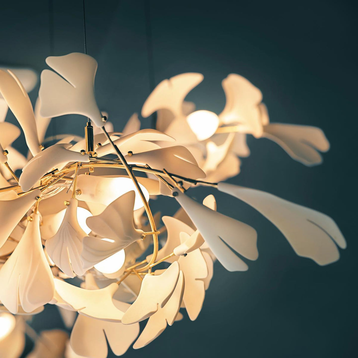 Gingko Leaves Chandelier 196.8"