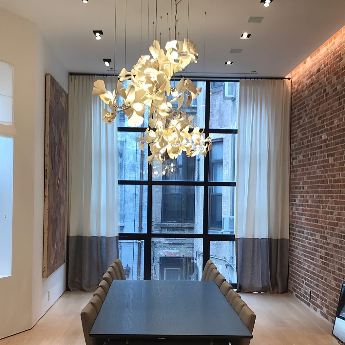 Gingko Leaves Chandelier 196.8"