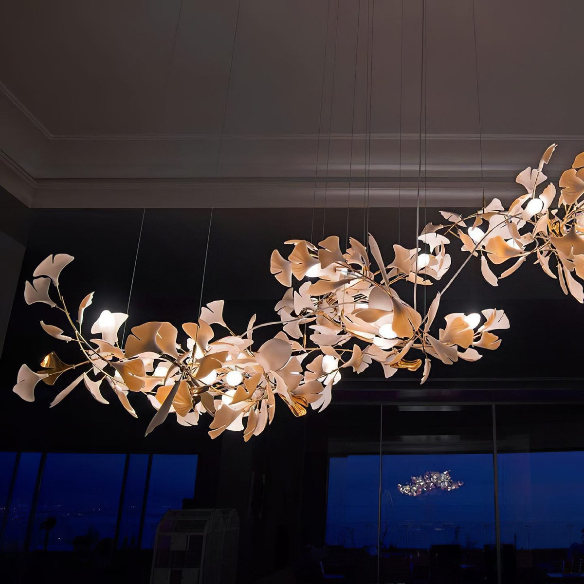 Gingko Leaves Chandelier 196.8"