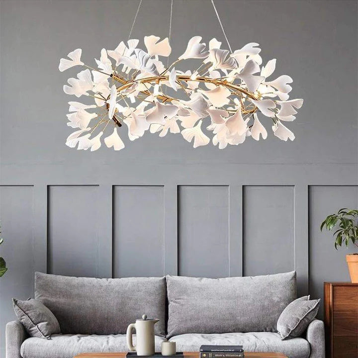 Gliss Ginkgo Round Chandelier