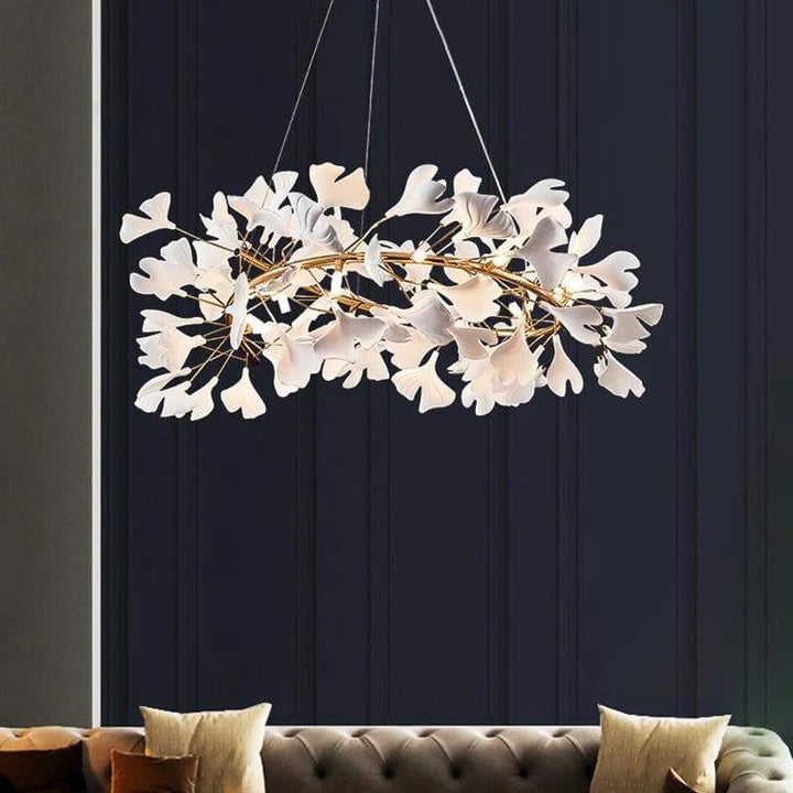 Gliss Ginkgo Round Chandelier