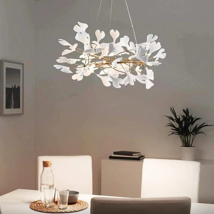 Gliss Ginkgo Round Chandelier