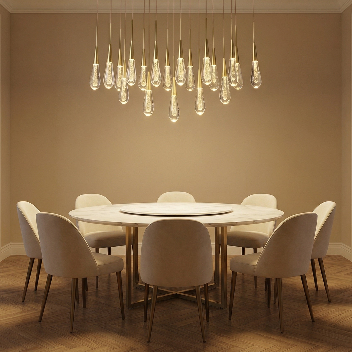 Goccia Oval Chandelier