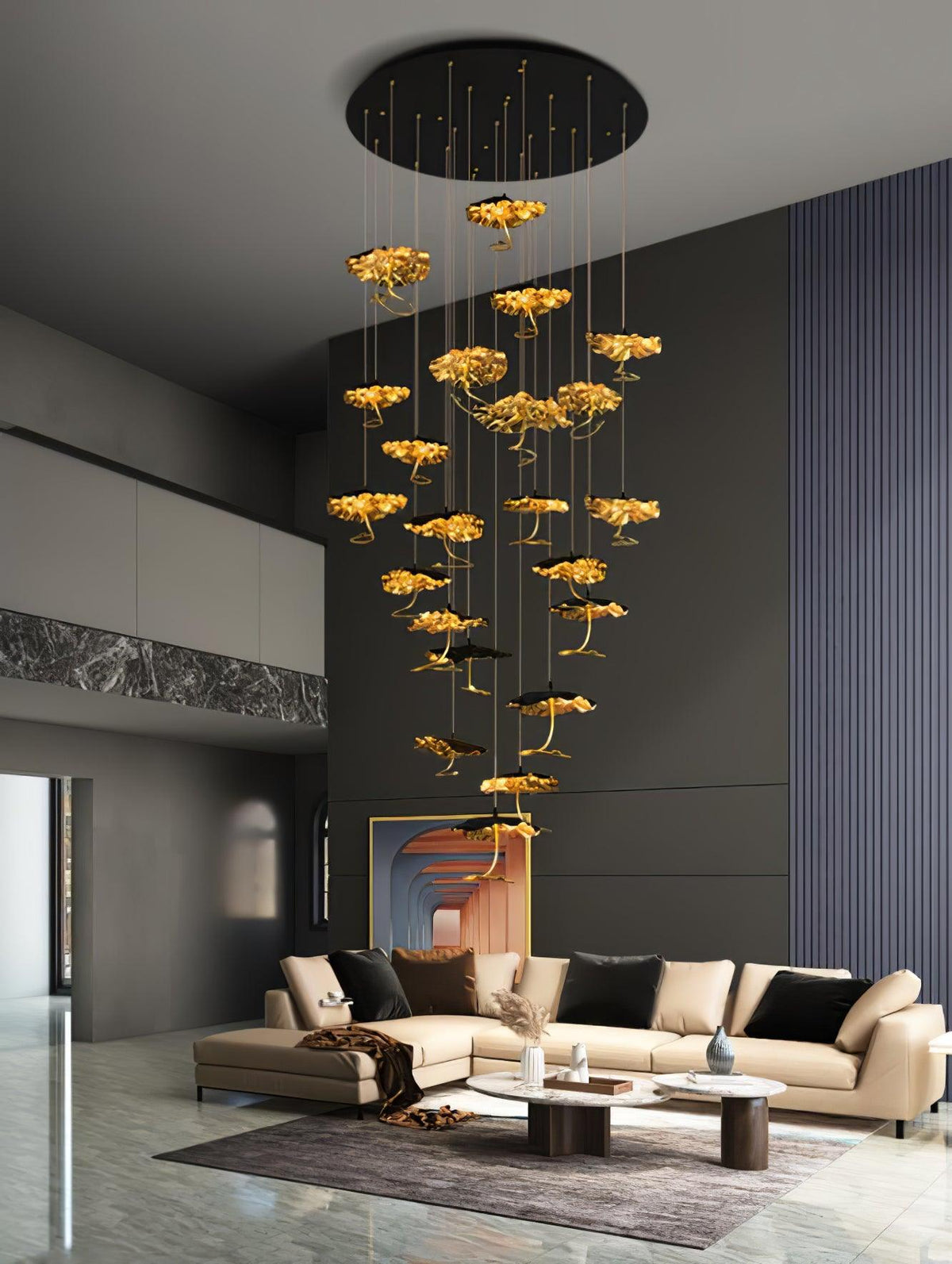 Brass Aviary Constellation Chandelier 20.5" 23.6" 31.5"