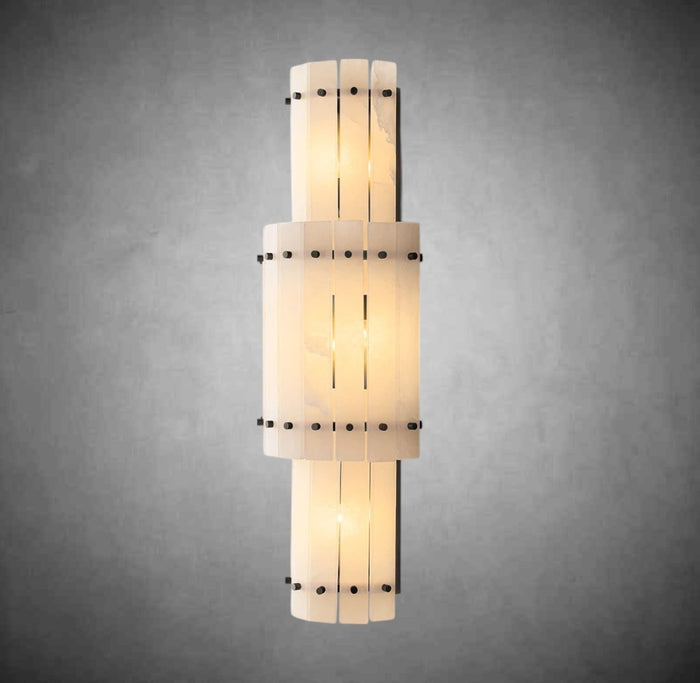 Marino Alabaster Grand Round Sconce