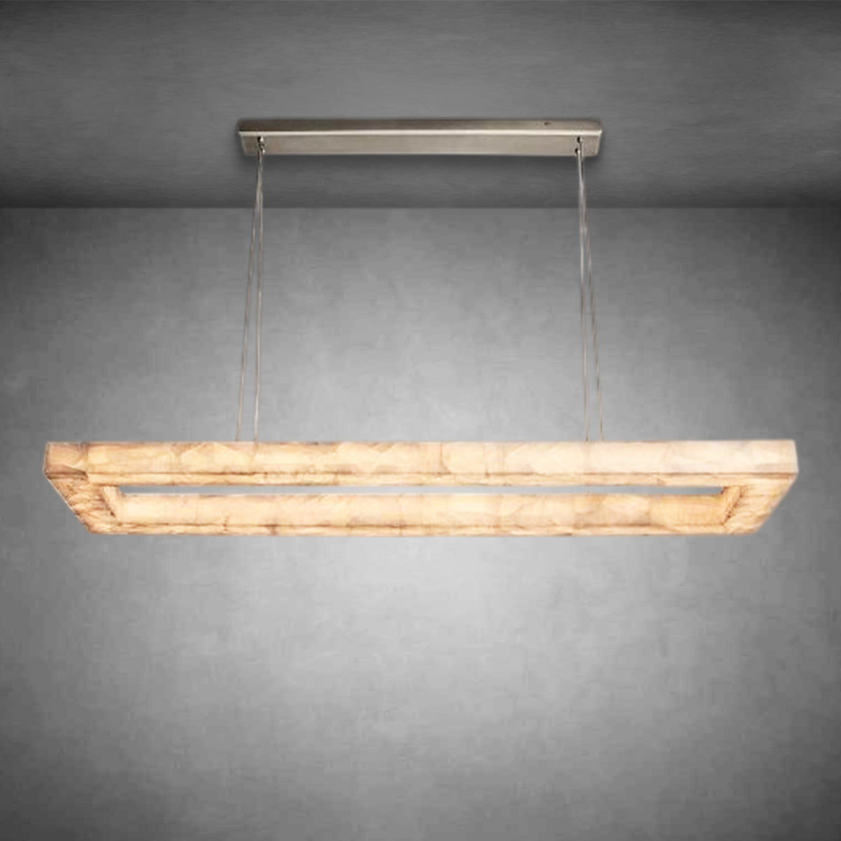 HA Cressida Rectangle Chandelier 54" 72''