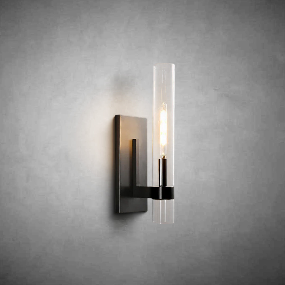 HA Rebecca Modern Glass Wall Sconce 18"H