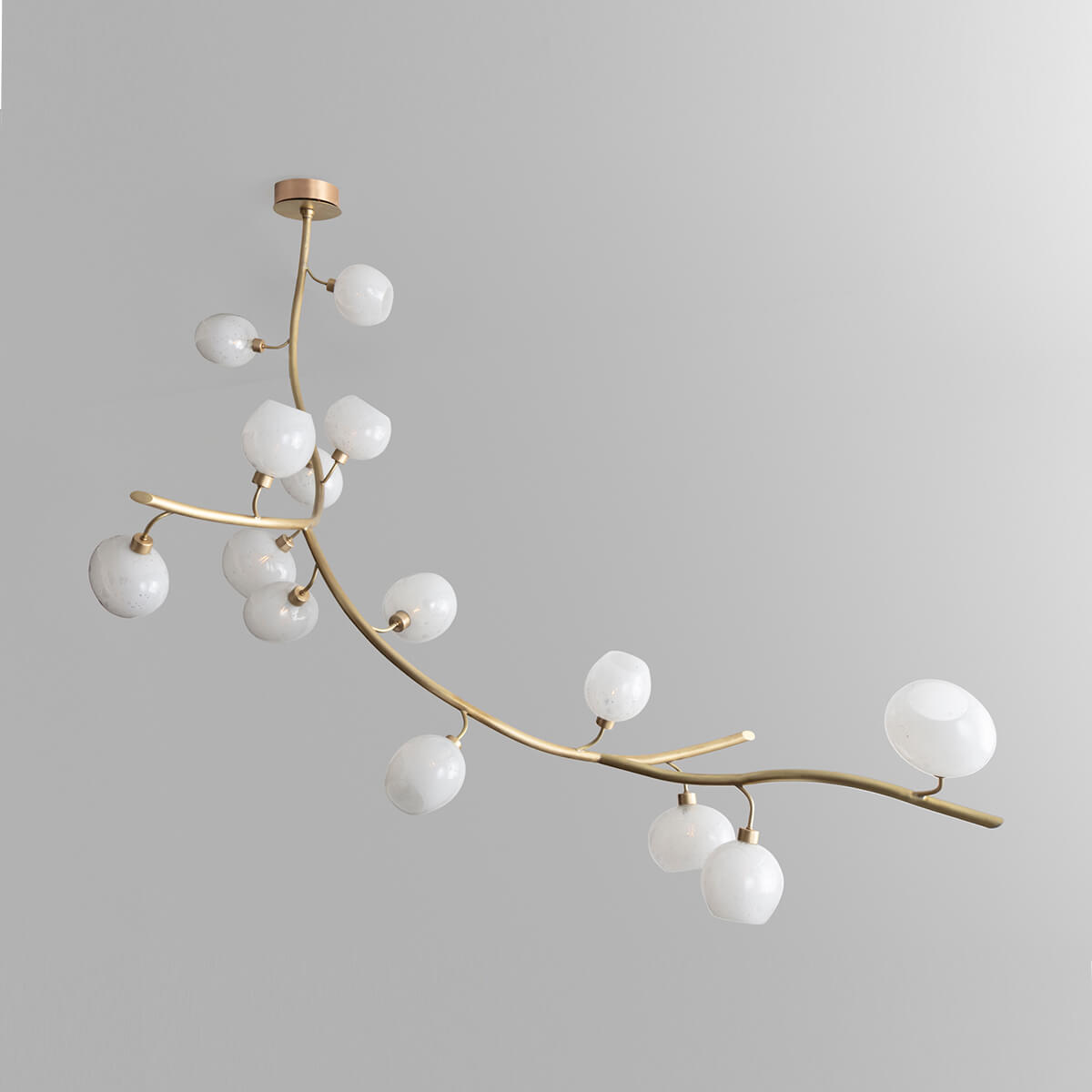 Modern Linear Brass Branches Chandelier for Dining Room - Yovalighting