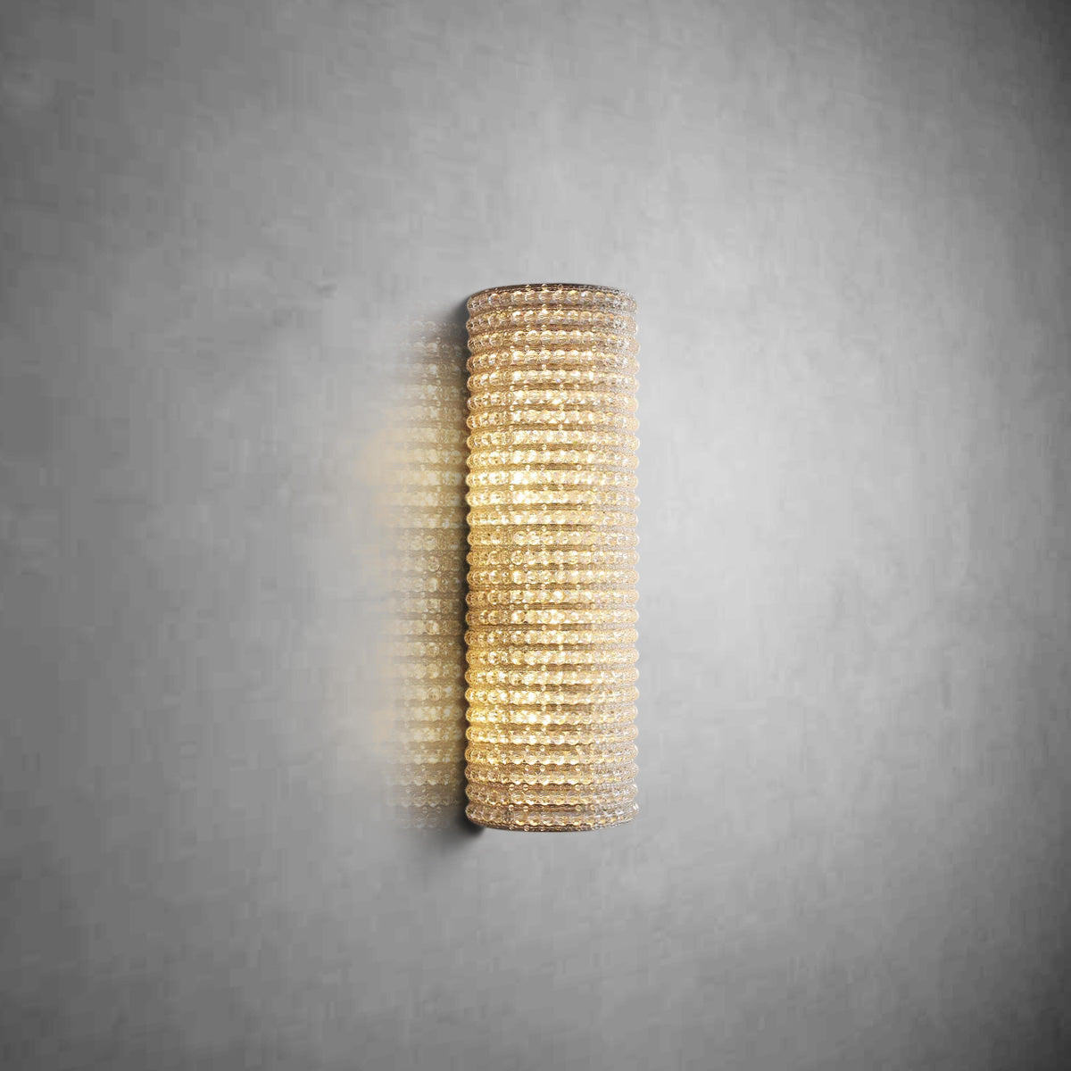 Halo Clear Crystal Beads Wall Sconce 21"H