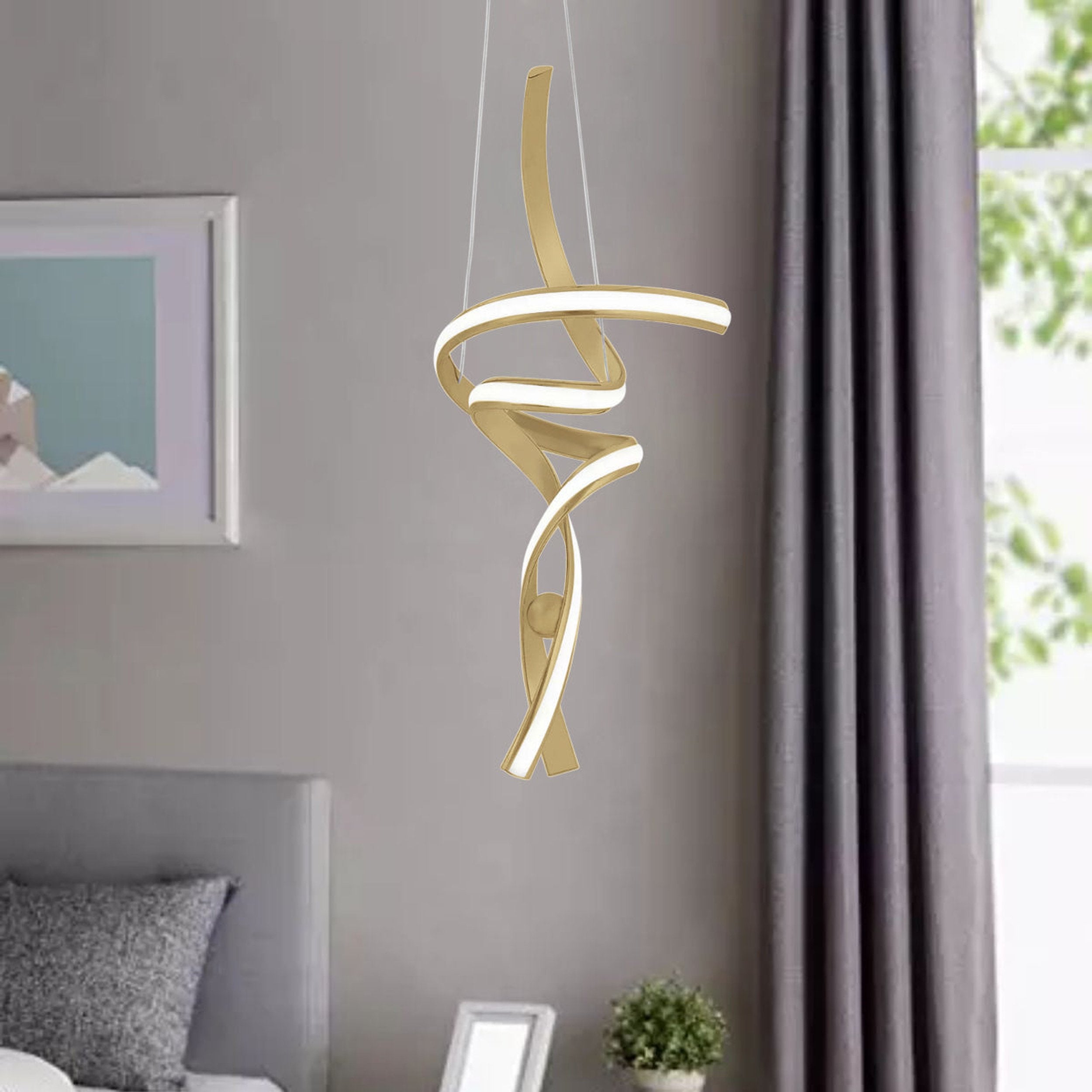 Hamburg LED Chandelier Sandy Gold