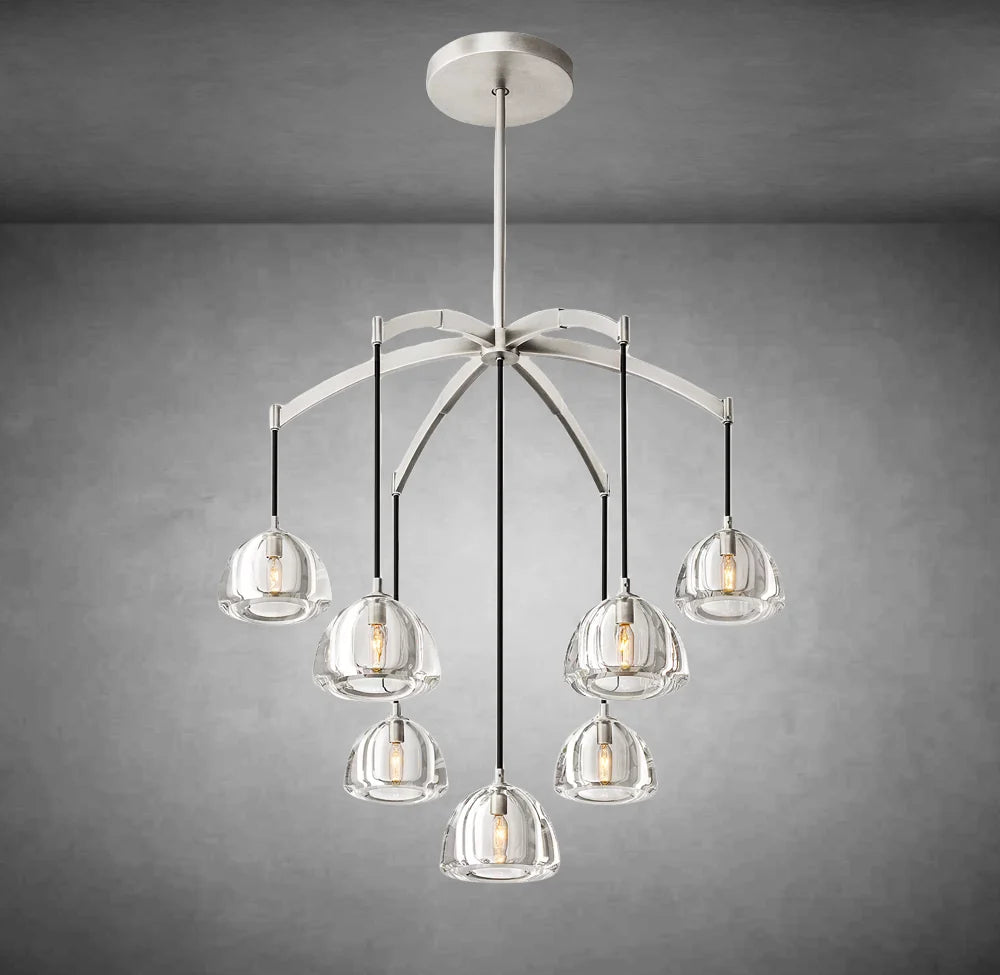 Hemis Modern Glass Round Chandelier 36''48''60‘’