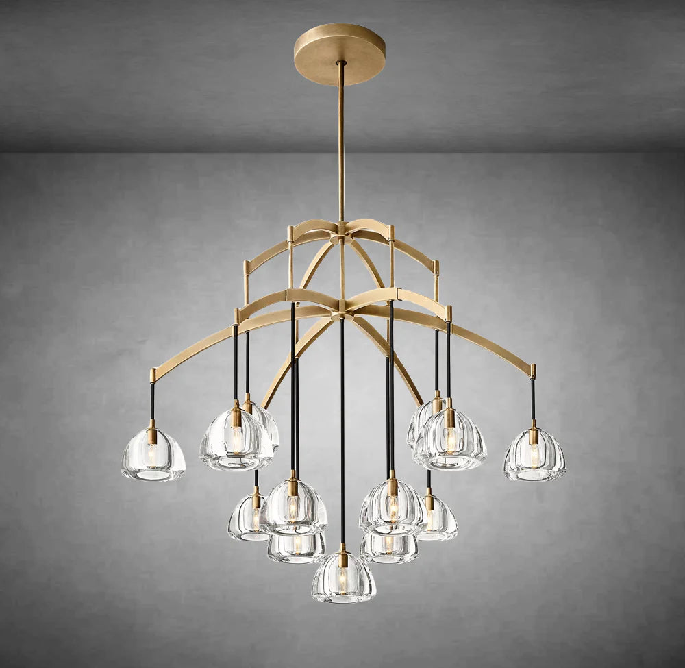 Hemis Modern Glass Round Chandelier 36''48''60‘’
