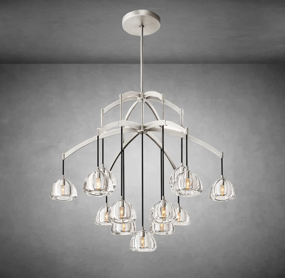 Hemis Modern Glass Round Chandelier 36''48''60‘’