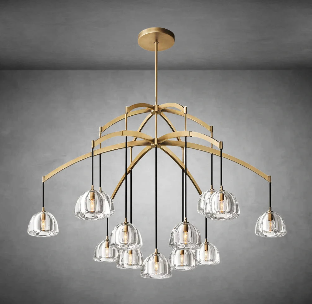 Hemis Modern Glass Round Chandelier 36''48''60‘’