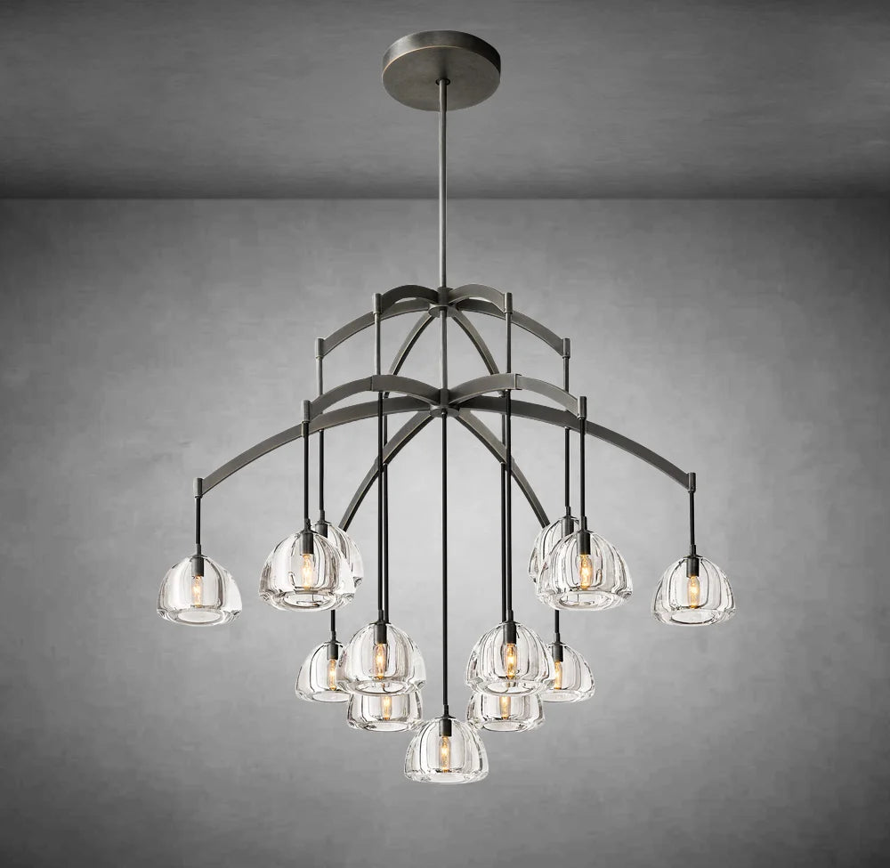 Hemis Modern Glass Round Chandelier 36''48''60‘’