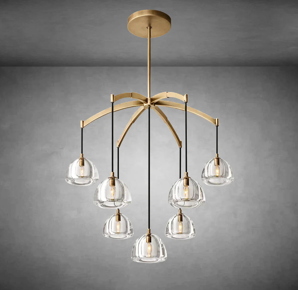 Hemis Modern Glass Round Chandelier 36''48''60‘’