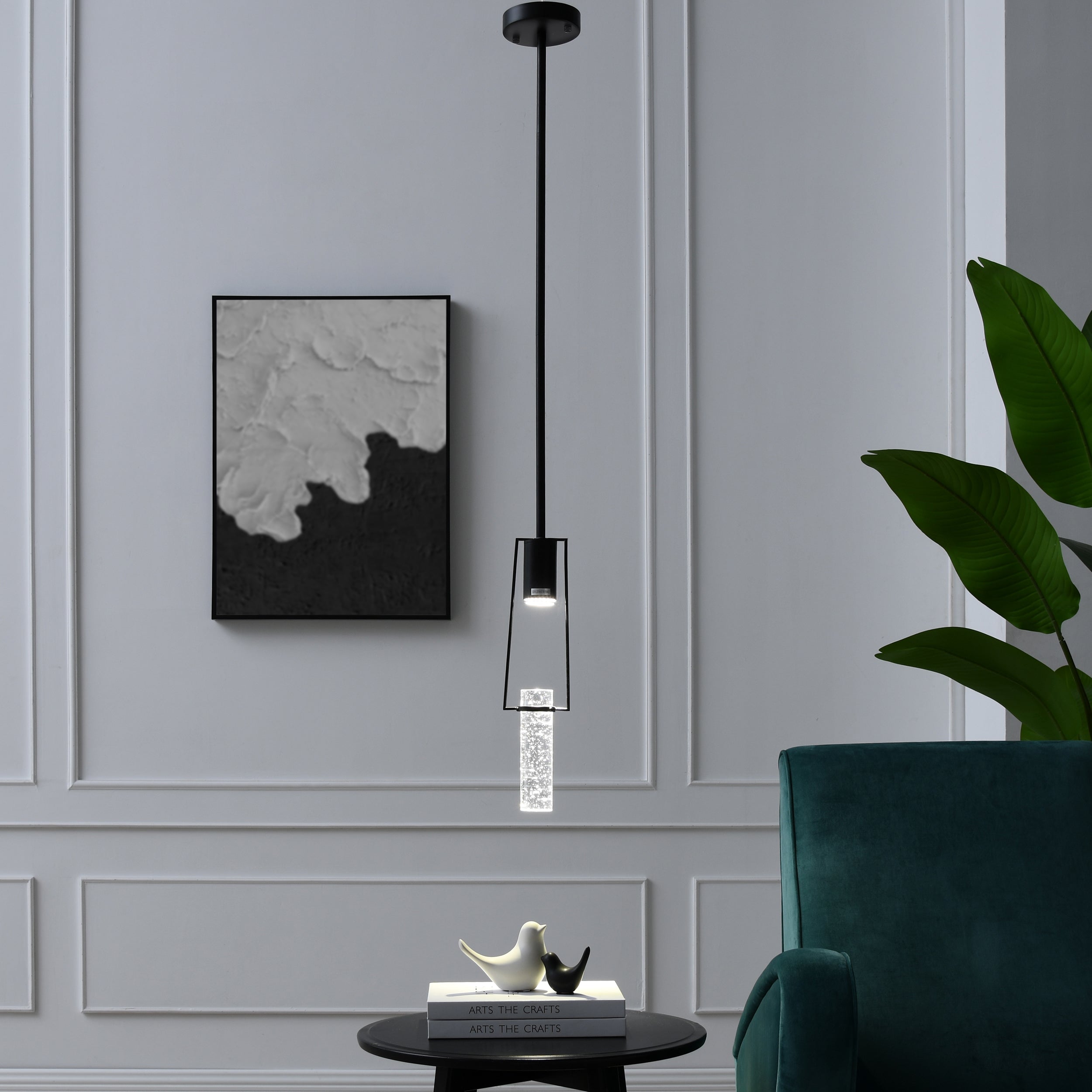 Harmony Single Pendant Matte Black
