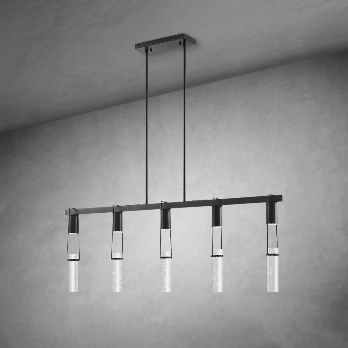 Harmony 5 Light Chandelier Matte Black
