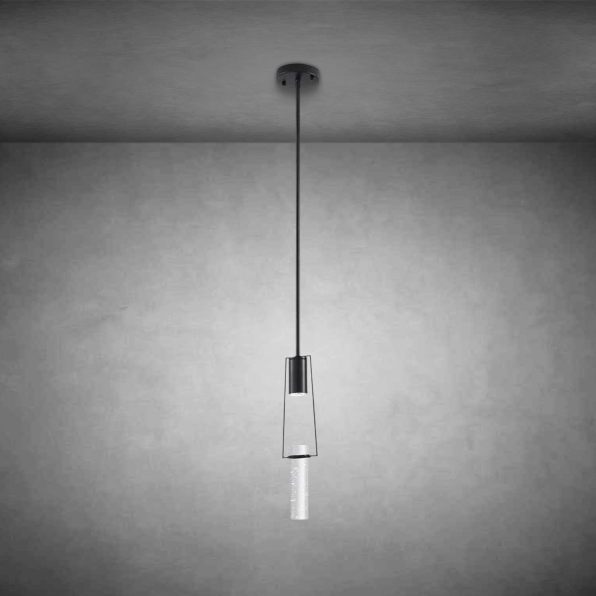 Harmony Single Pendant Matte Black