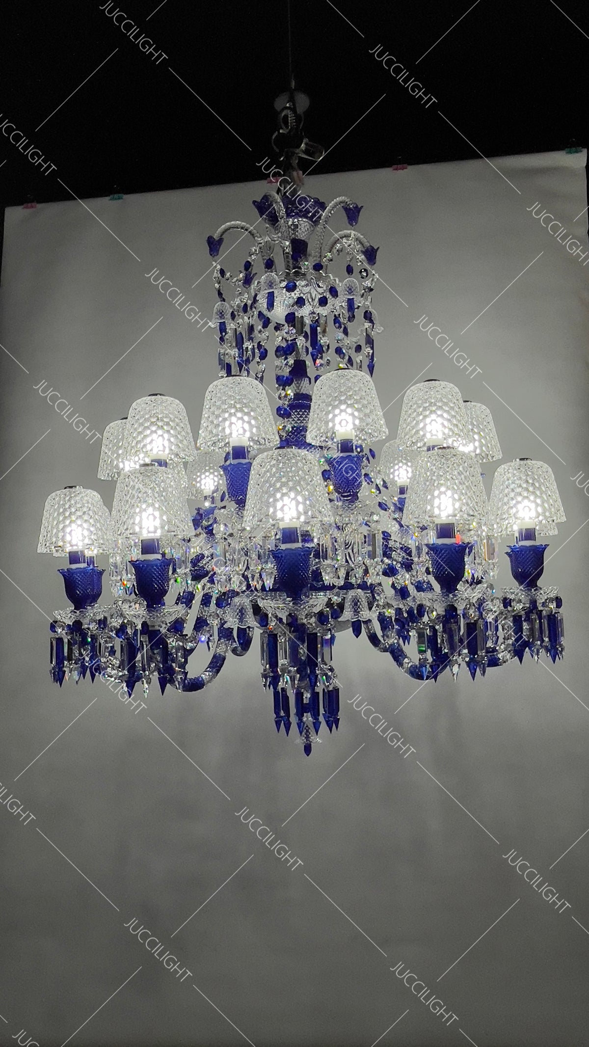 Arcadian Zenith Faunacrystopolis Blue Crystal Chandelier