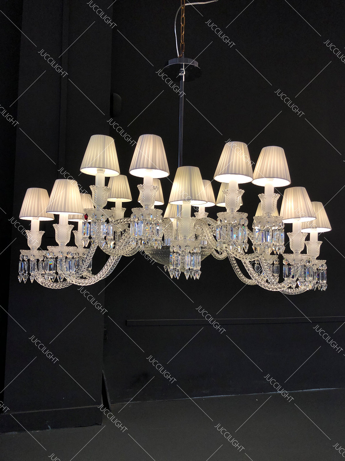 Arcadian Luxury Ellipse Crystal Chandelier