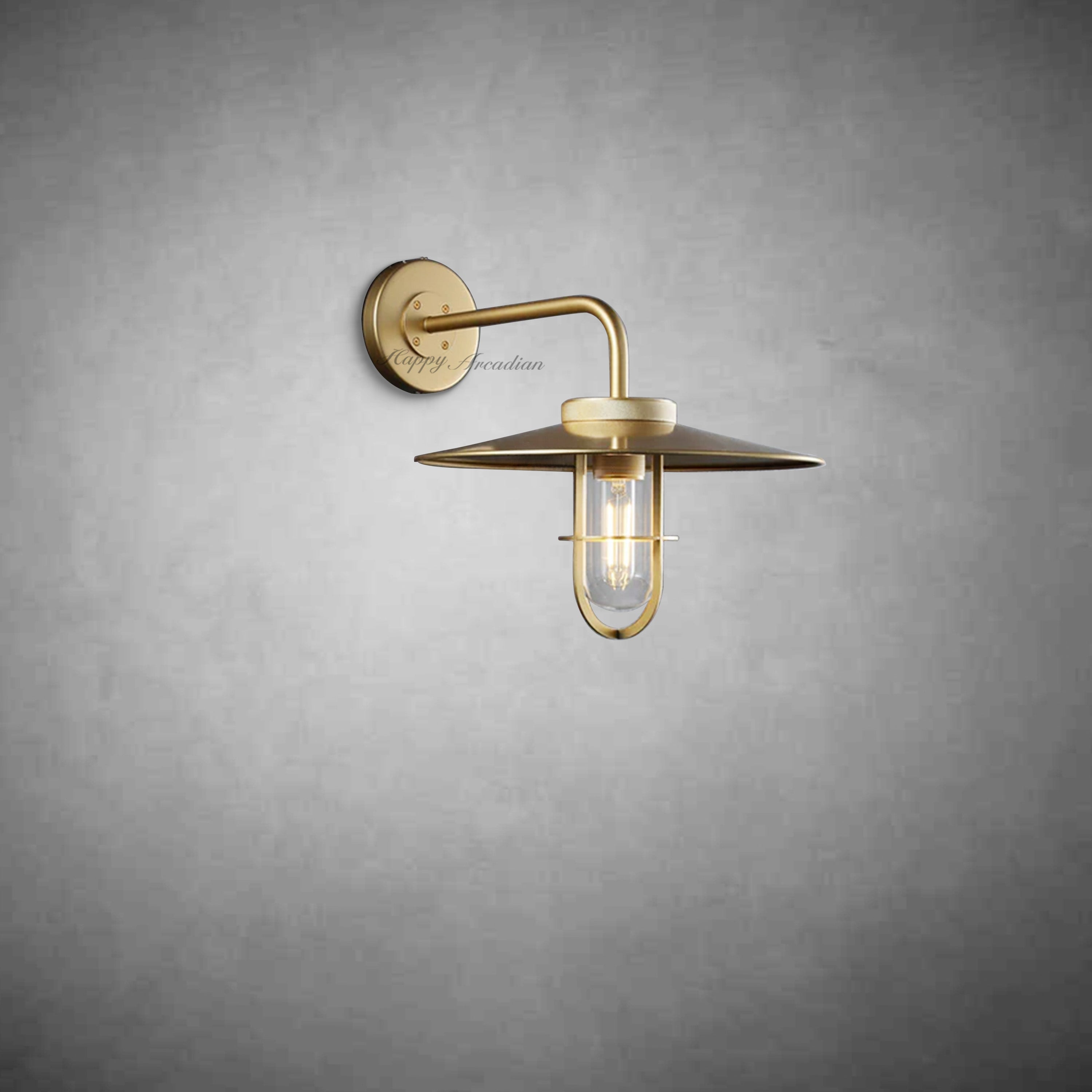 Randy Outdoor Industrial Metal Wall Sconce Fixture