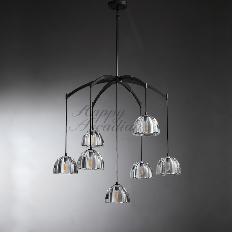 Hemis Modern Glass Round Chandelier 36''48''60‘’