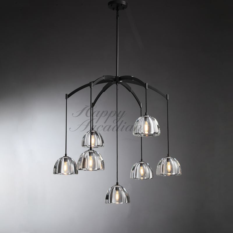 Hemis Modern Glass Round Chandelier 36''48''60‘’