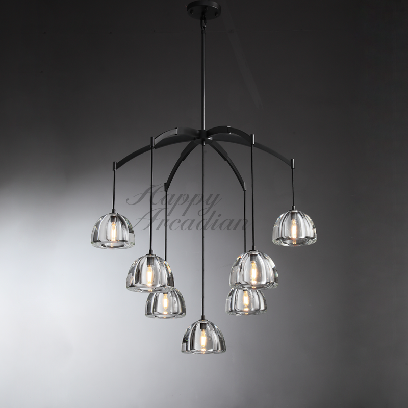 Hemis Modern Glass Round Chandelier 36''48''60‘’
