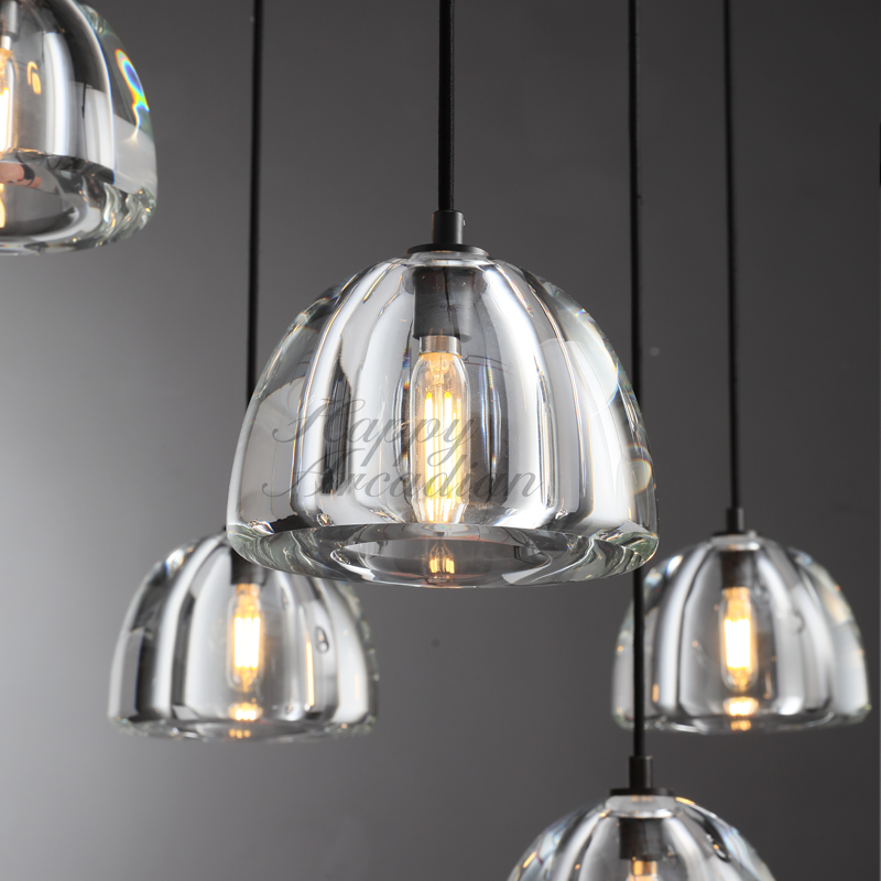 Hemis Modern Glass Round Chandelier 36''48''60‘’