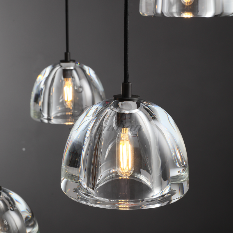 Hemis Modern Glass Round Chandelier 36''48''60‘’