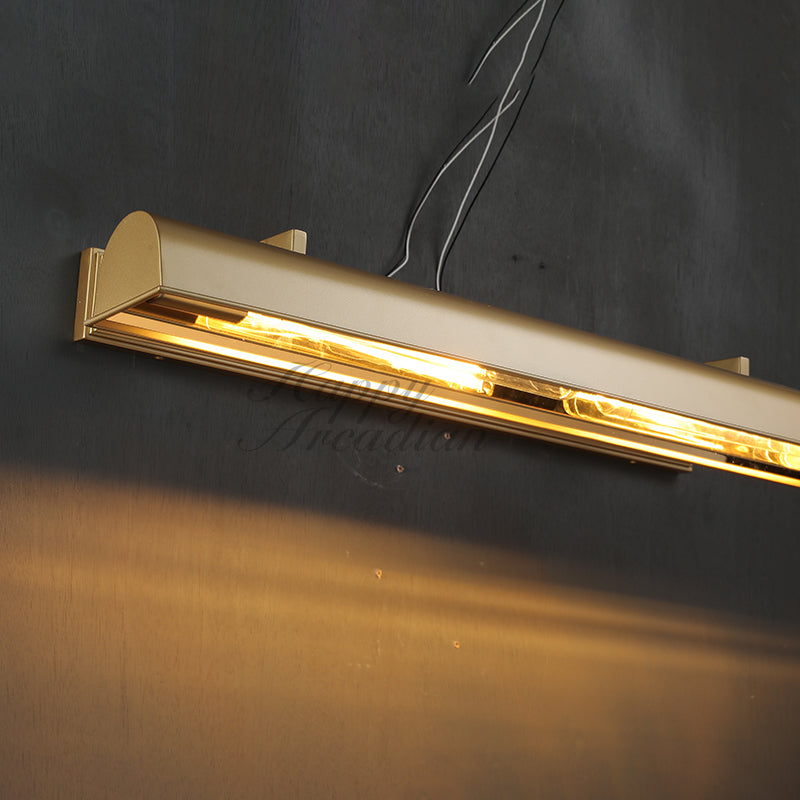 Ronan Metal Linear Outdoor Wall Sconce, Metal Industrial Wall Lamps