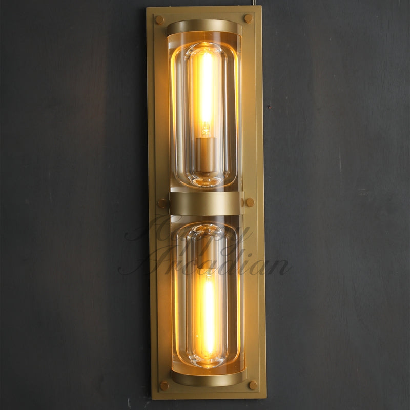 Elowen Glass Wall Sconce, Indoor Wall Lamp Fixture