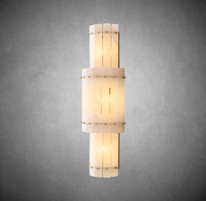 Marino Alabaster Grand Round Sconce