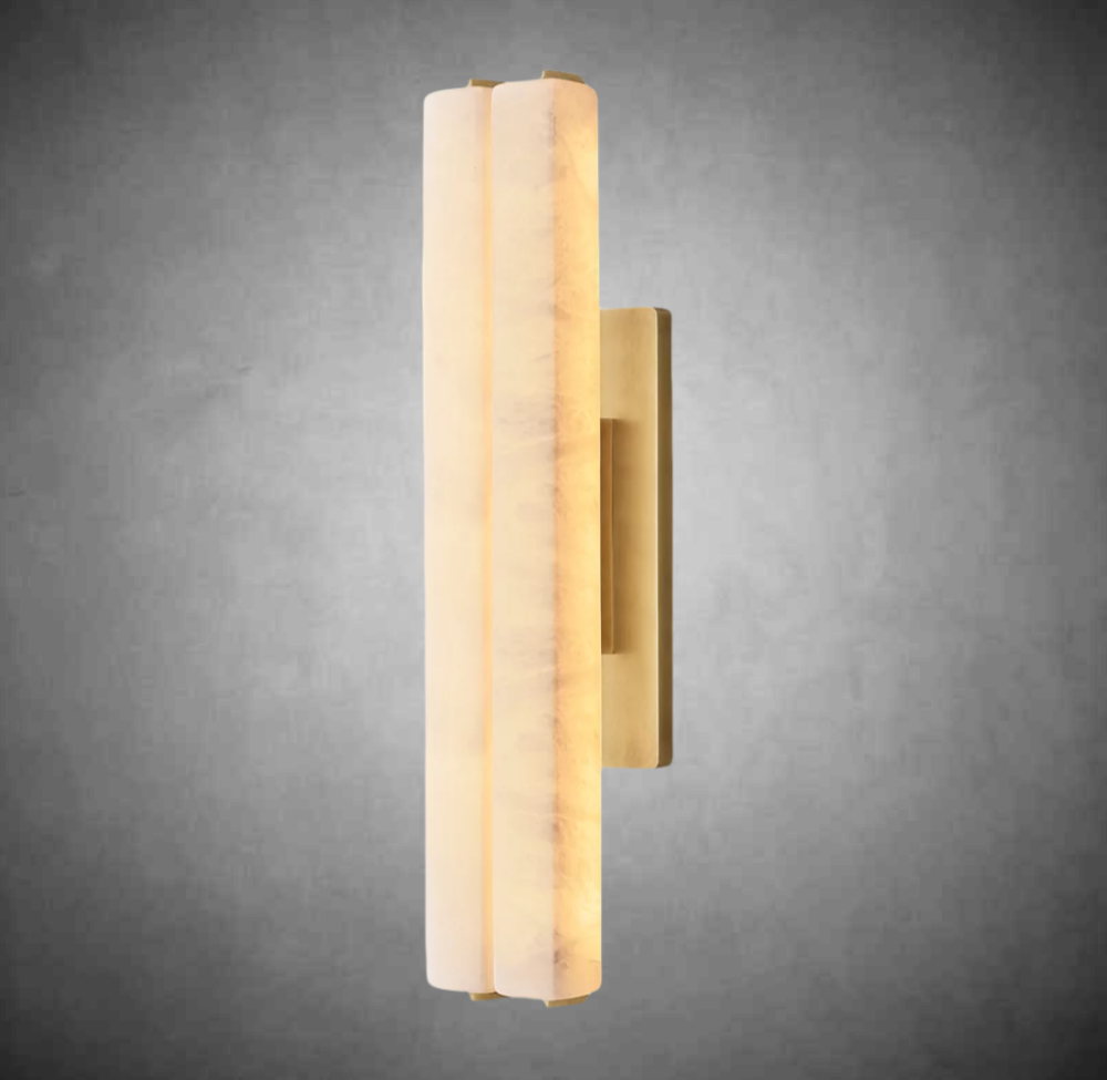 Aurivox Alabaster Double Sconce