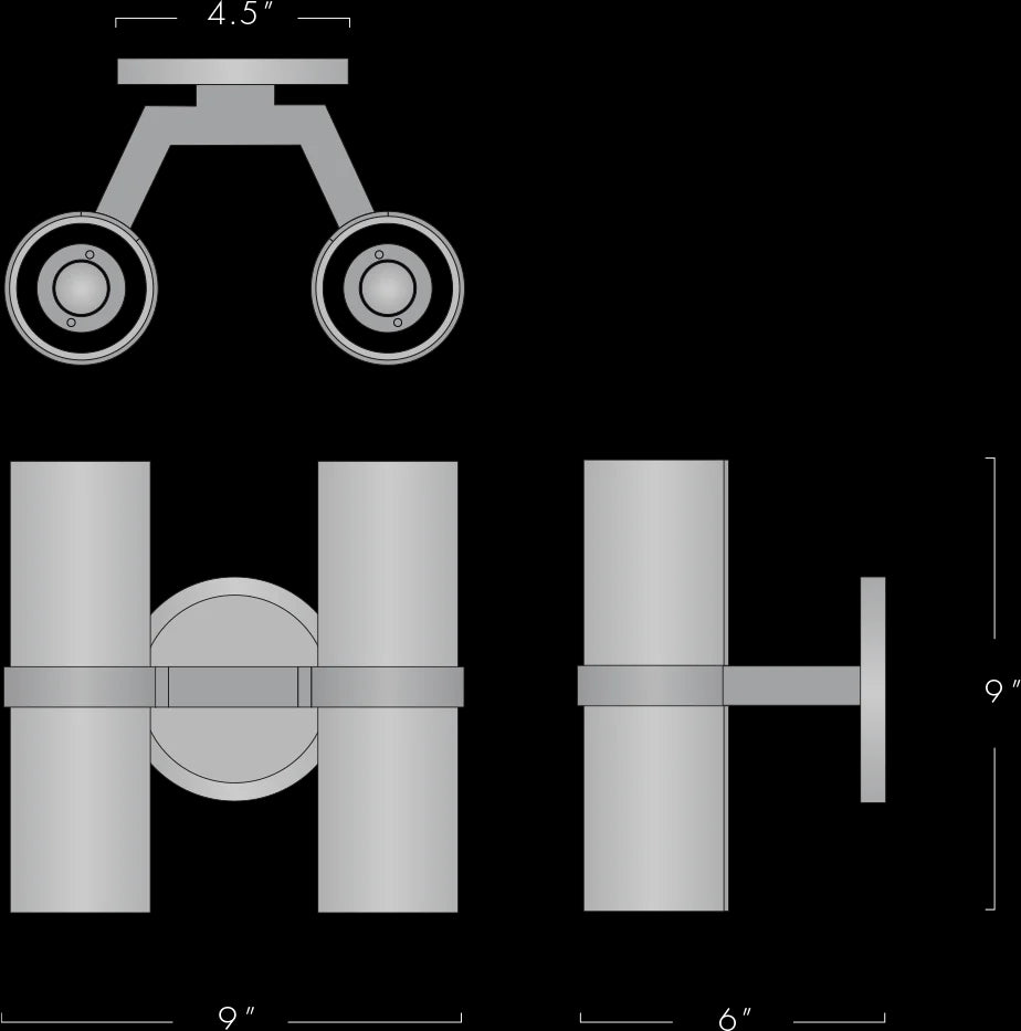 Voltaire Double Sconce
