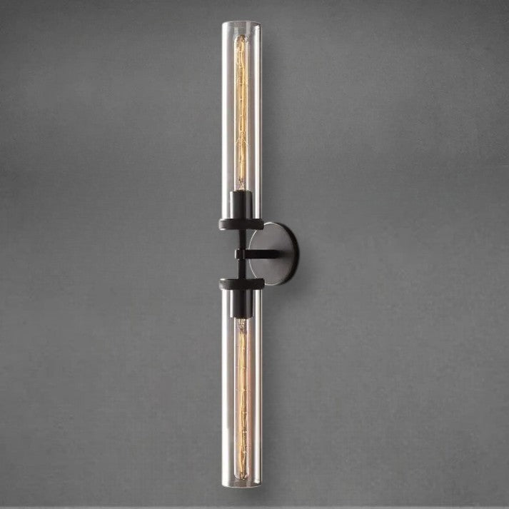 Lameth Knurled Linear Wall Sconce 20" & 30" Finish Options