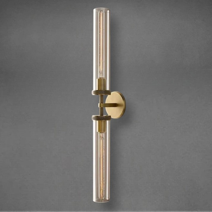 Lameth Knurled Linear Wall Sconce 20" & 30" Finish Options