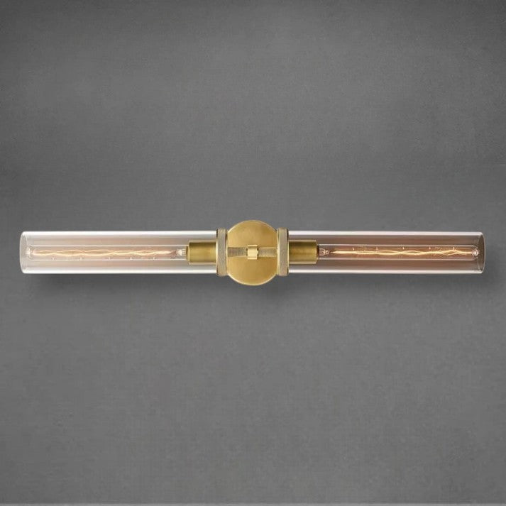 Lameth Knurled Linear Wall Sconce 20" & 30" Finish Options