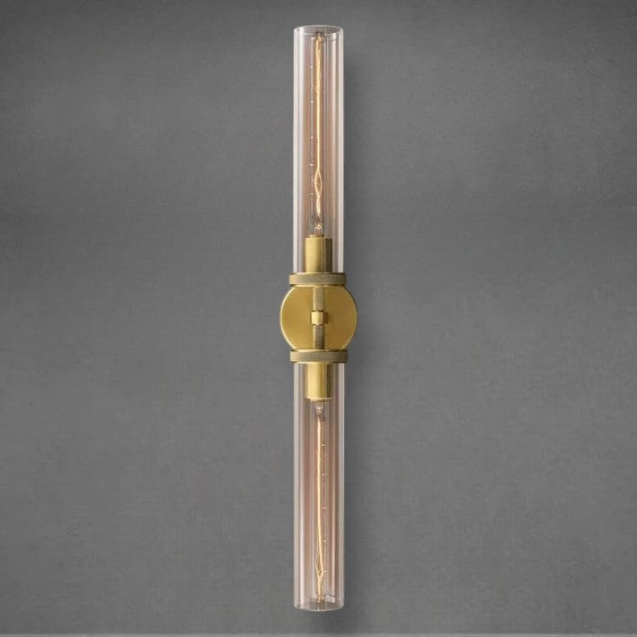 Lameth Knurled Linear Wall Sconce 20" & 30" Finish Options