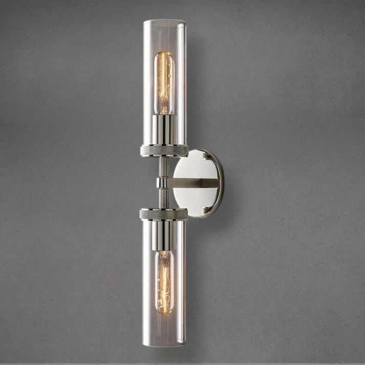 Lameth Knurled Linear Wall Sconce 20" & 30" Finish Options