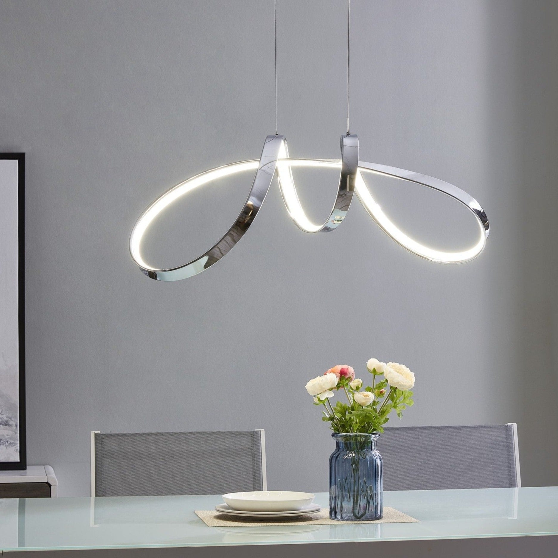 Lisbon LED Chandelier Chrome