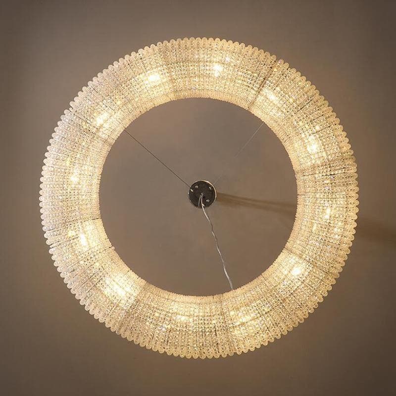 Amber Halo Ring Modern Crystal Chandelier