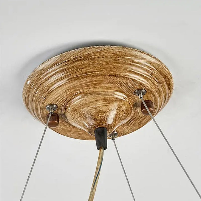 Demolion Glass Globe Branch Chandelier