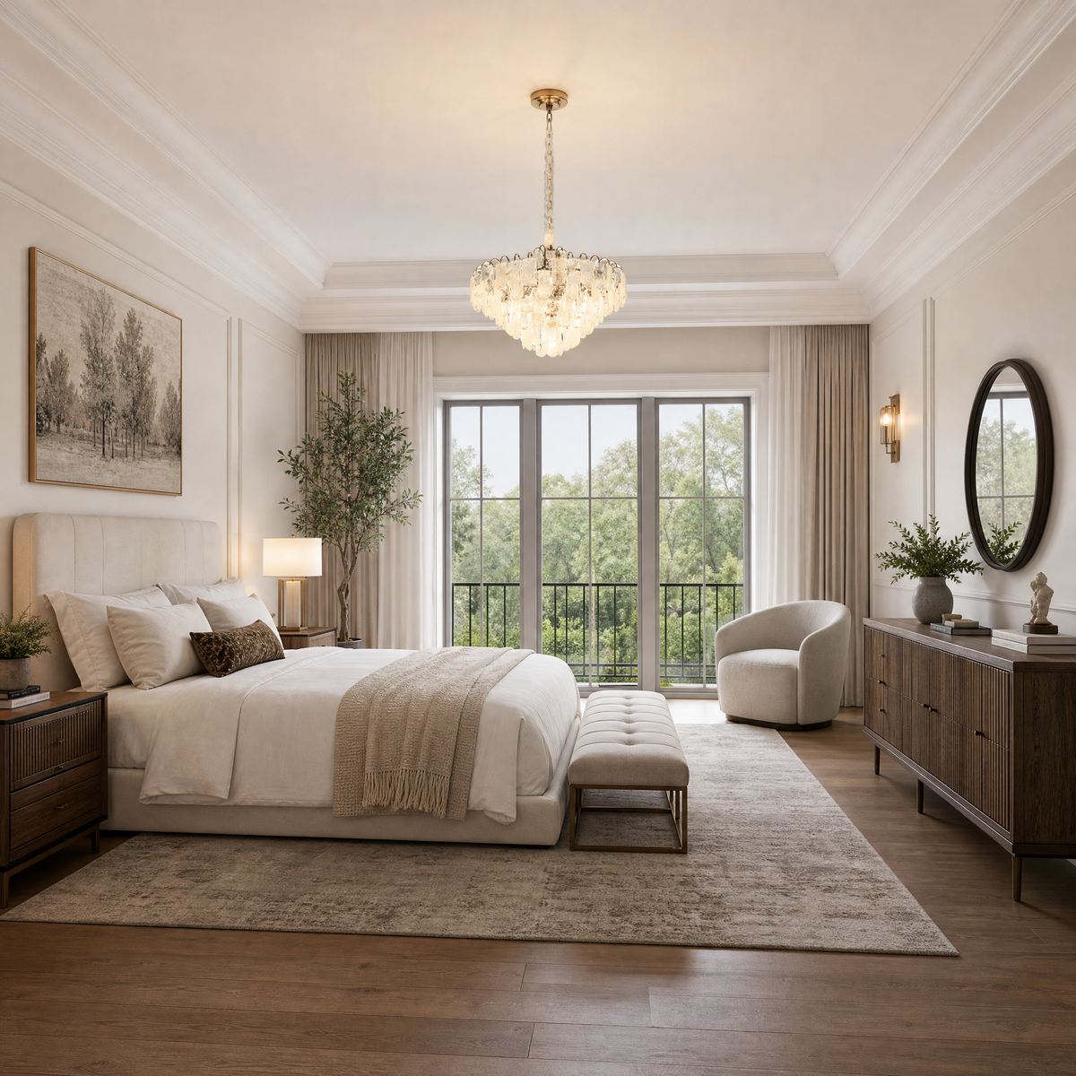 Madreperla Crystal Chandelier