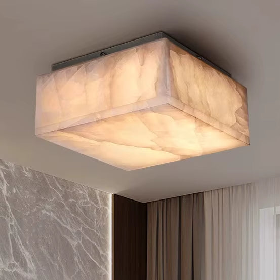 HA Cressida Square Flushmount 6'' 10'' 14'' For Bedroom, Bathroom