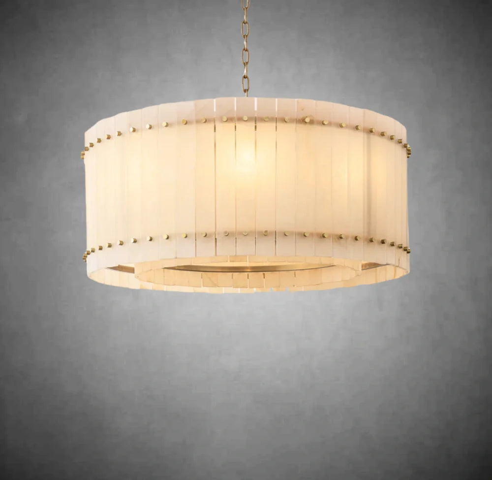 Marino Alabaster Round Chandelier