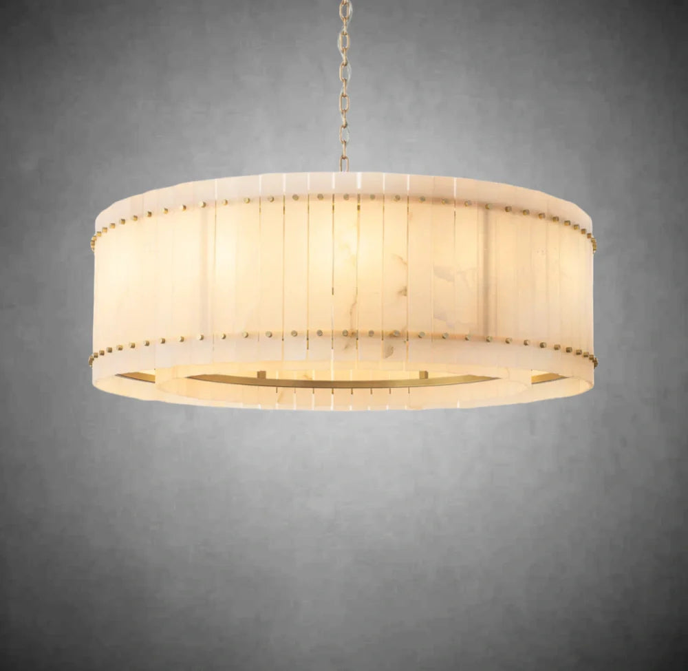 Marino Alabaster Round Chandelier