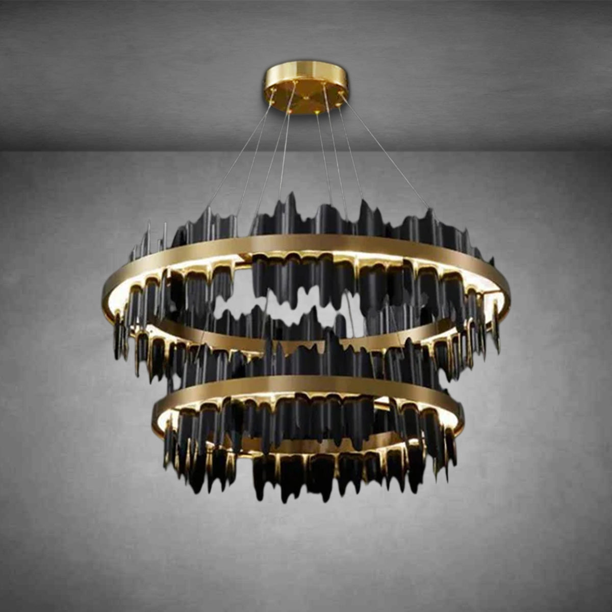 Modern Hilbert 2-Tier Round Chandelier
