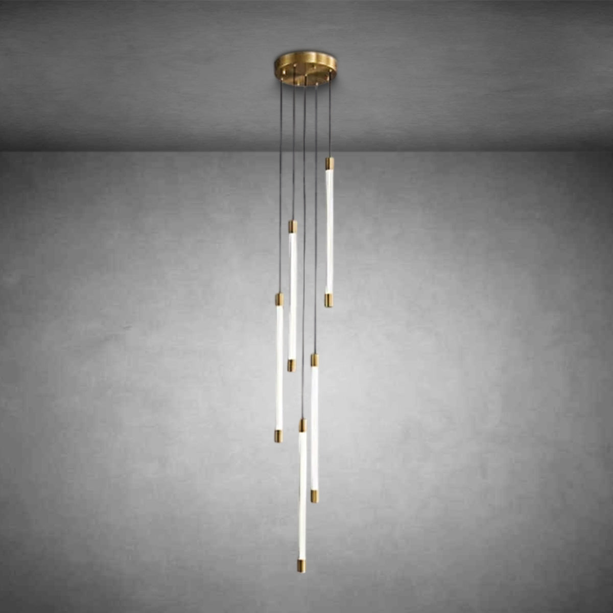 Modern Lightsabers Suspension Floating Chandelier
